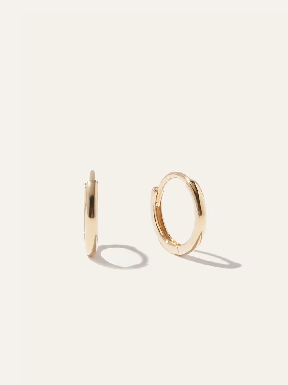 Quince 14K Gold Second Piercing Tiny Huggie - Pair - Picture 2 of 8